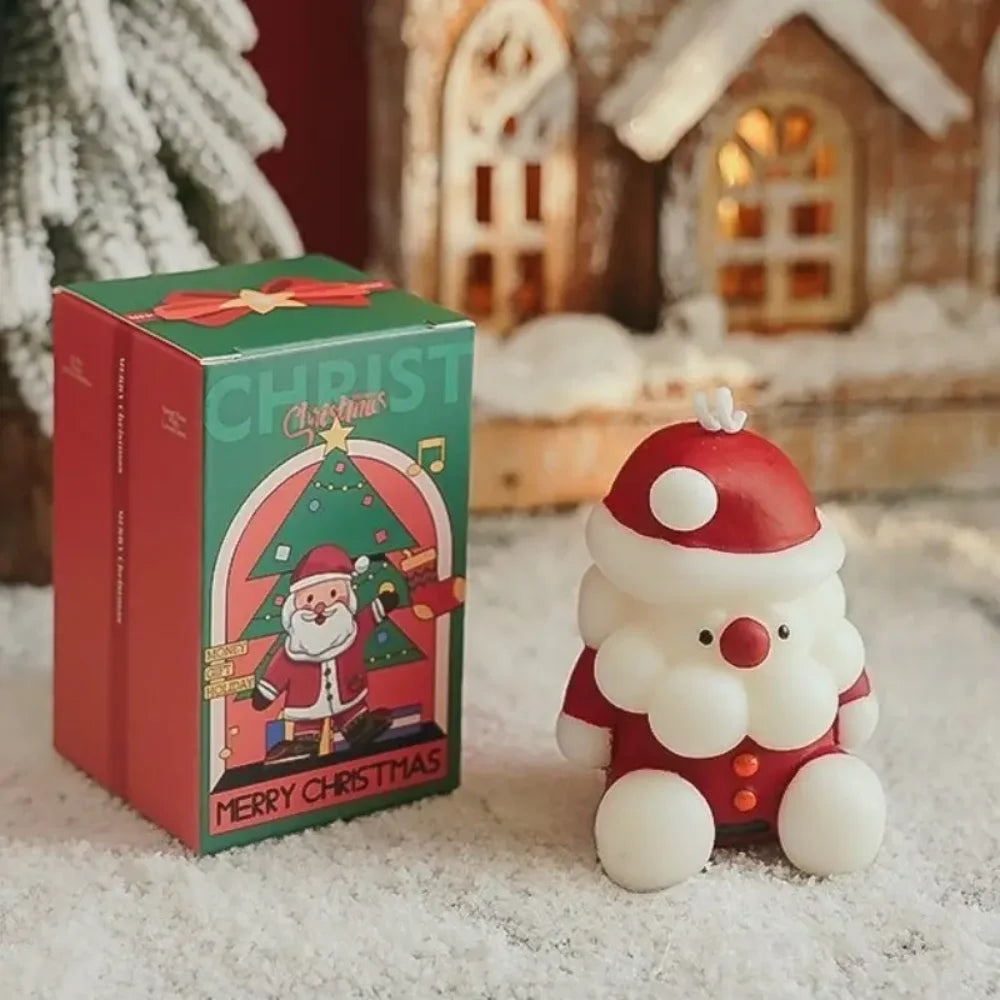 Christmas candles - holiday decorations, soy wax, burning time 8-12 hours, ideal for holiday celebrations and gifts, Christmas