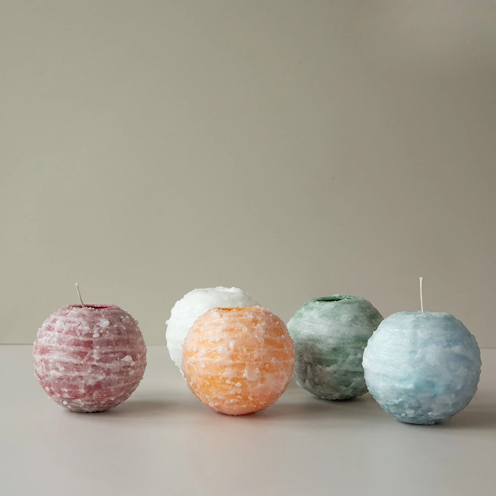 Rotating Line Spherical Aromatherapy Candle Home Decoration High Art Handmade Candle Ornament Creative