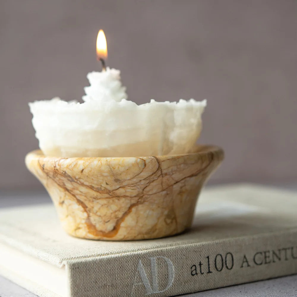 Rotating Line Spherical Aromatherapy Candle Home Decoration High Art Handmade Candle Ornament Creative