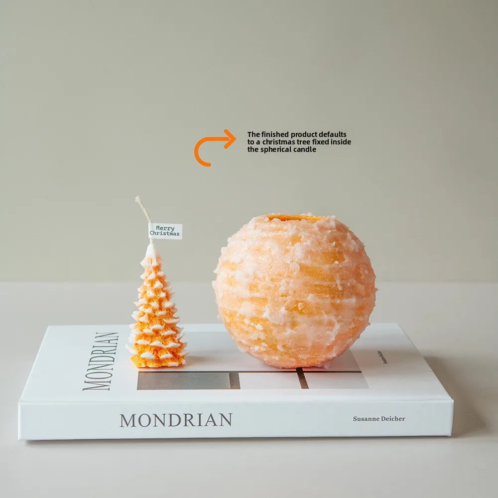 Rotating Line Spherical Aromatherapy Candle Home Decoration High Art Handmade Candle Ornament Creative